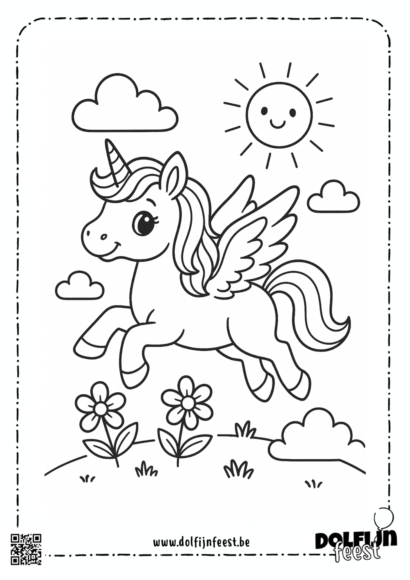 Kleurplaten_FLYINGUNICORN
